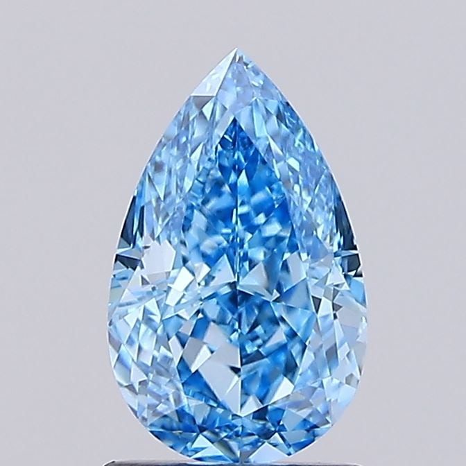 Loose Diamond - PEAR 1.73ct Fancy Vivid Blue VVS1: Loose Diamond - PEAR 1.73ct Fancy Vivid Blue VVS1 Source: This is a real non-mined Diamond that has been grown in a lab Shape: PEAR Carats: 1.73 Color: Fancy Vivid Blue Certification: IGI Video: