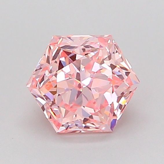 Loose Diamond - HEXAGONAL 1.02ct Fancy Intense Pink VVS2: Loose Diamond - HEXAGONAL 1.02ct Fancy Intense Pink VVS2 Source: This is a real non-mined Diamond that has been grown in a lab Shape: HEXAGONAL Carats: 1.02 Color: Fancy Intense Pink Certification: IG