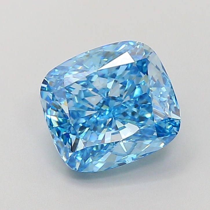 Loose Diamond - CUSHION MODIFIED 4.05ct Fancy Vivid Blue VS1: Loose Diamond - CUSHION MODIFIED 4.05ct Fancy Vivid Blue VS1 Source: This is a real non-mined Diamond that has been grown in a lab Shape: CUSHION MODIFIED Carats: 4.05 Color: Fancy Vivid Blue Certific