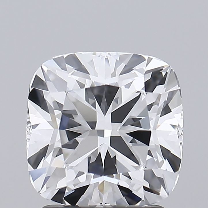Loose Diamond - CUSHION MODIFIED 1.92ct D VVS2: Loose Diamond - CUSHION MODIFIED 1.92ct D VVS2 Source: This is a real non-mined Diamond that has been grown in a lab Shape: CUSHION MODIFIED Carats: 1.92 Color: D Clarity: VVS2 Certification: IGI Vide