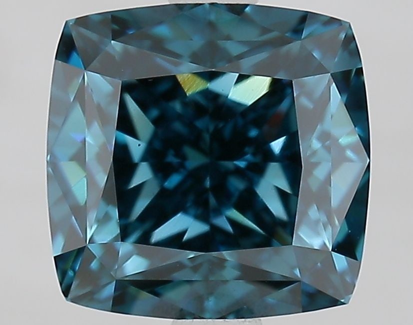 Loose Diamond - CUSHION MODIFIED 3.04ct Fancy Vivid Blue VS1: Loose Diamond - CUSHION MODIFIED 3.04ct Fancy Vivid Blue VS1 Source: This is a real non-mined Diamond that has been grown in a lab Shape: CUSHION MODIFIED Carats: 3.04 Color: Fancy Vivid Blue Certific