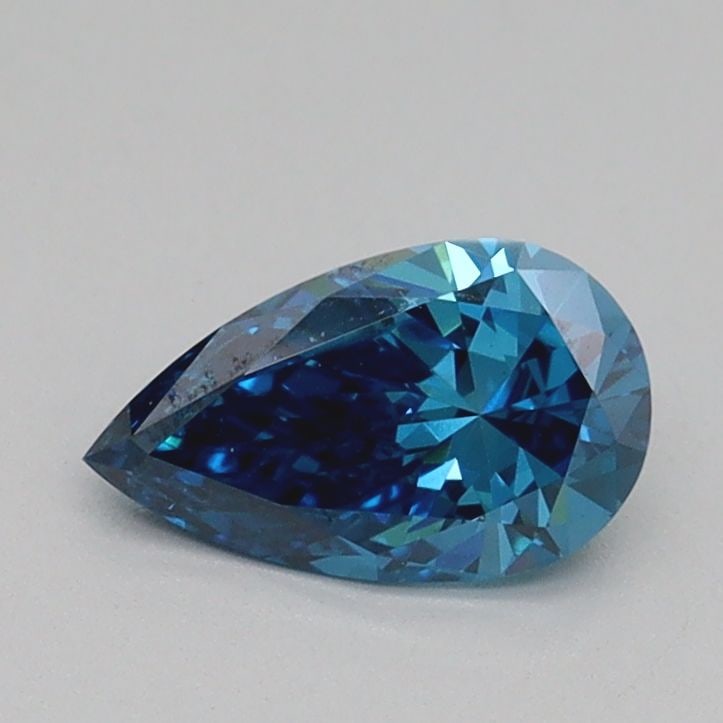 Loose Diamond - PEAR 0.55ct Fancy Vivid Blue VVS2: Loose Diamond - PEAR 0.55ct Fancy Vivid Blue VVS2 Source: This is a real non-mined Diamond that has been grown in a lab Shape: PEAR Carats: 0.55 Color: Fancy Vivid Blue Certification: IGI Video:
