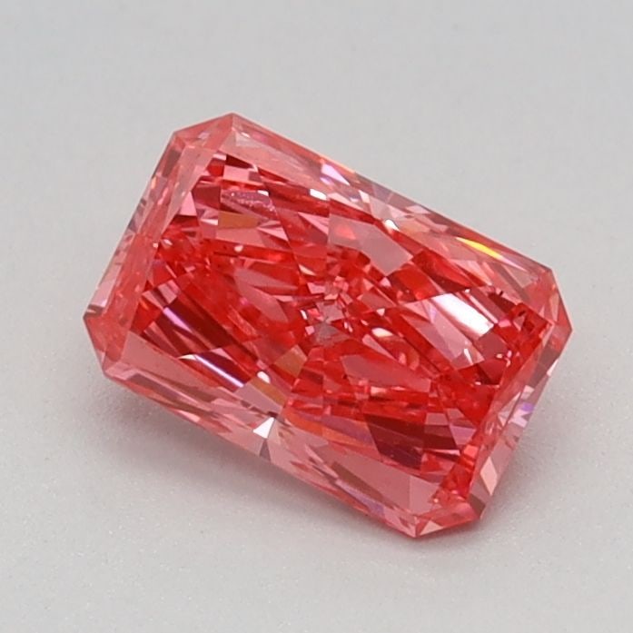 Loose Diamond - RADIANT 0.62ct Fancy Vivid Pink VS2: Loose Diamond - RADIANT 0.62ct Fancy Vivid Pink VS2 Source: This is a real non-mined Diamond that has been grown in a lab Shape: RADIANT Carats: 0.62 Color: Fancy Vivid Pink Certification: IGI Video: