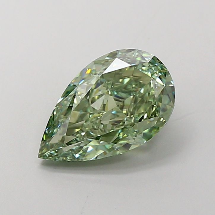 Loose Diamond - PEAR 3.05ct Fancy Vivid Green VVS2: Loose Diamond - PEAR 3.05ct Fancy Vivid Green VVS2 Source: This is a real non-mined Diamond that has been grown in a lab Shape: PEAR Carats: 3.05 Color: Fancy Vivid Green Certification: IGI Video: