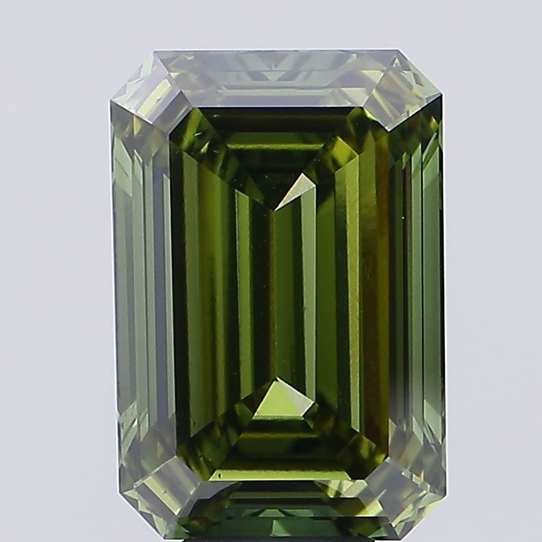 Loose Diamond - EMERALD 9.08ct Fancy Vivid Green VS2 (1 of 1)