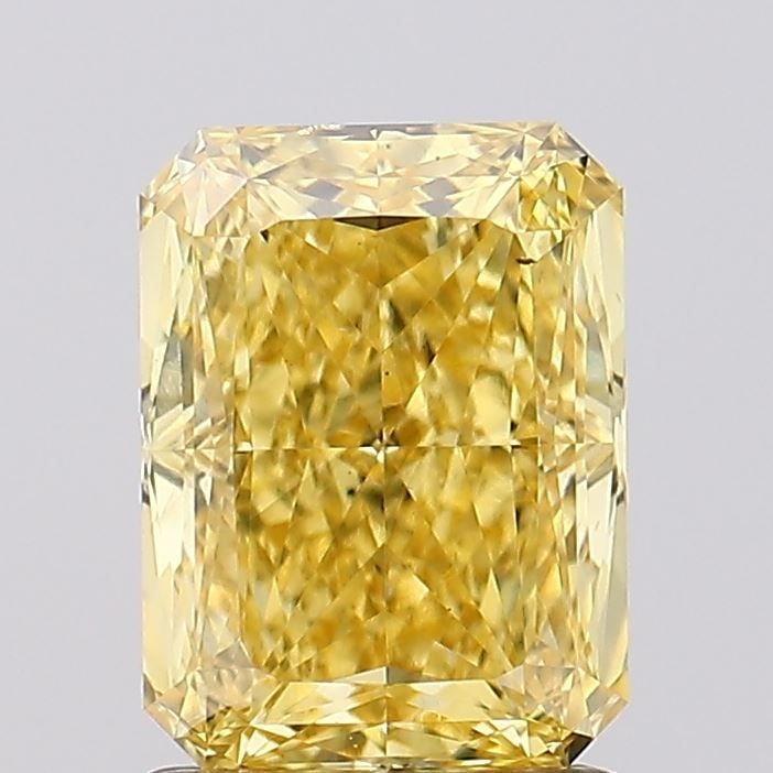 Loose Diamond - RADIANT 1.54ct Fancy Vivid Yellow VS2: Loose Diamond - RADIANT 1.54ct Fancy Vivid Yellow VS2 Source: This is a real non-mined Diamond that has been grown in a lab Shape: RADIANT Carats: 1.54 Color: Fancy Vivid Yellow Certification: IGI Vid