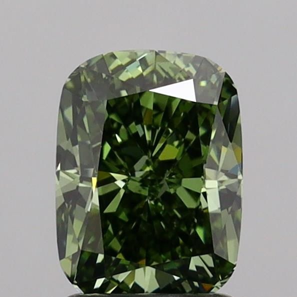 Loose Diamond - CUSHION MODIFIED 1.9ct Fancy Vivid Green VVS2: Loose Diamond - CUSHION MODIFIED 1.9ct Fancy Vivid Green VVS2 Source: This is a real non-mined Diamond that has been grown in a lab Shape: CUSHION MODIFIED Carats: 1.9 Color: Fancy Vivid Green Certifi