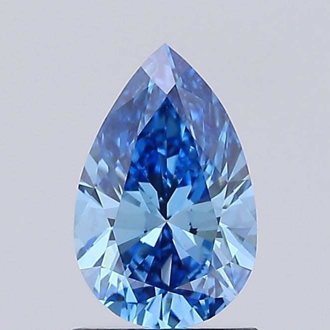 Loose Diamond - PEAR 0.97ct Fancy Vivid Blue VS1: Loose Diamond - PEAR 0.97ct Fancy Vivid Blue VS1 Source: This is a real non-mined Diamond that has been grown in a lab Shape: PEAR Carats: 0.97 Color: Fancy Vivid Blue Certification: IGI Video: