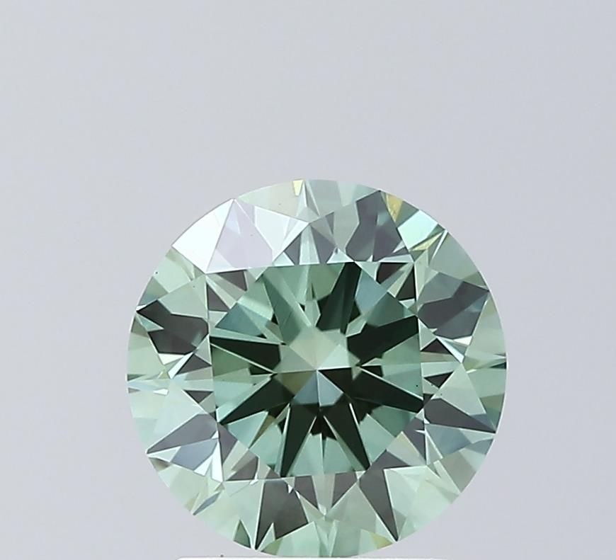 Loose Diamond - ROUND 2.08ct Fancy Vivid Green VS1: Loose Diamond - ROUND 2.08ct Fancy Vivid Green VS1 Source: This is a real non-mined Diamond that has been grown in a lab Shape: ROUND Carats: 2.08 Color: Fancy Vivid Green Certification: IGI Video: