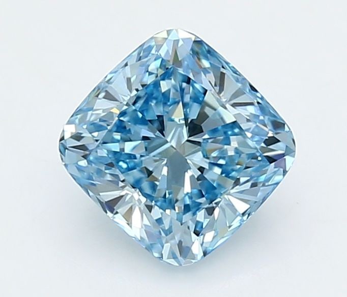 Loose Diamond - CUSHION MODIFIED 1.6ct Fancy Vivid Blue VS1: Loose Diamond - CUSHION MODIFIED 1.6ct Fancy Vivid Blue VS1 Source: This is a real non-mined Diamond that has been grown in a lab Shape: CUSHION MODIFIED Carats: 1.6 Color: Fancy Vivid Blue