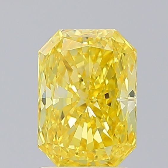Loose Diamond - RADIANT 1.58ct Fancy Vivid Yellow VS1: Loose Diamond - RADIANT 1.58ct Fancy Vivid Yellow VS1 Source: This is a real non-mined Diamond that has been grown in a lab Shape: RADIANT Carats: 1.58 Color: Fancy Vivid Yellow Certification: IGI Vid