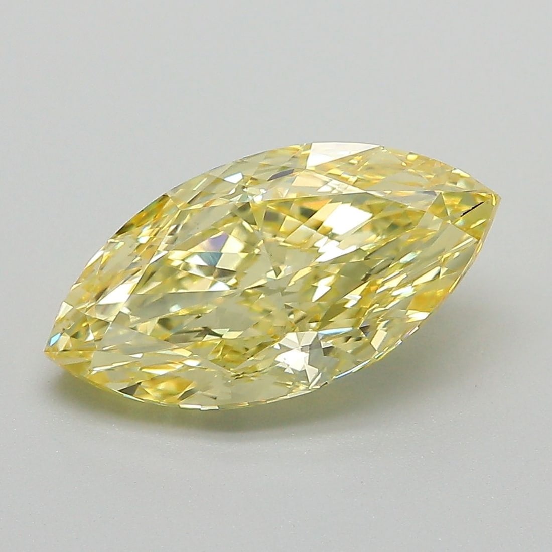 Loose Diamond - MARQUISE 3.1ct Fancy Intense Yellow VS1: Loose Diamond - MARQUISE 3.1ct Fancy Intense Yellow VS1 Source: This is a real non-mined Diamond that has been grown in a lab Shape: MARQUISE Carats: 3.1 Color: Fancy Intense Yellow Certification: IGI