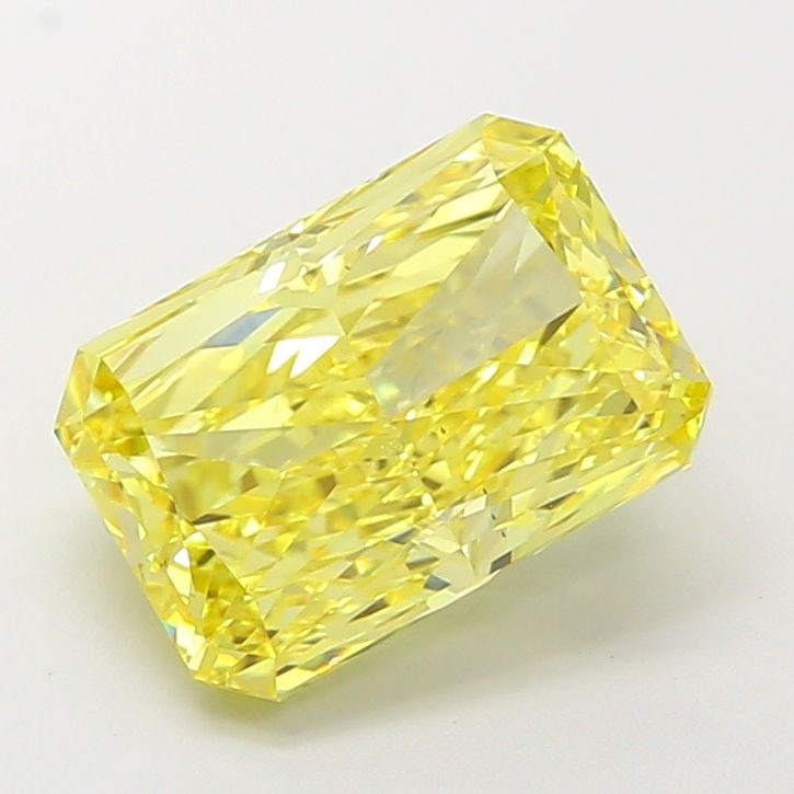 Loose Diamond - RADIANT 4.0ct Fancy Vivid Yellow VS2: Loose Diamond - RADIANT 4.0ct Fancy Vivid Yellow VS2 Source: This is a real non-mined Diamond that has been grown in a lab Shape: RADIANT Carats: 4.0 Color: Fancy Vivid Yellow Certification: IGI Video