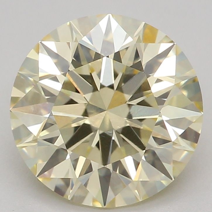 Ideal Loose Diamond - ROUND 1.54ct Fancy Light Yellow VS1: Ideal Loose Diamond - ROUND 1.54ct Fancy Light Yellow VS1 Source: This is a real non-mined Diamond that has been grown in a lab Shape: ROUND Carats: 1.54 Color: Fancy Light Yellow Certification: IGI V