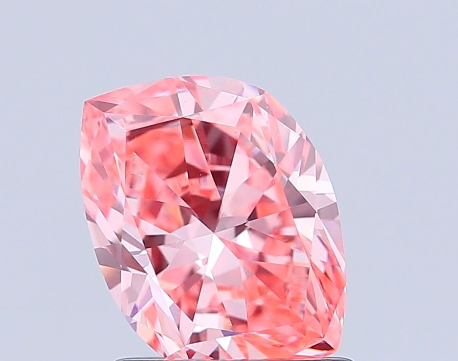 Loose Diamond - OTHER 1.21ct Fancy Vivid Pink VVS2: Loose Diamond - OTHER 1.21ct Fancy Vivid Pink VVS2 Source: This is a real non-mined Diamond that has been grown in a lab Shape: OTHER Carats: 1.21 Color: Fancy Vivid Pink Certification: IGI Video: