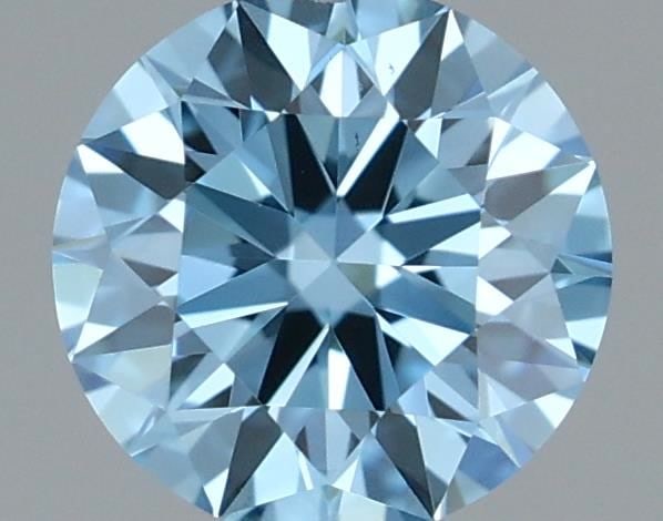 Ideal Loose Diamond - ROUND 0.34ct Fancy Vivid Blue VS2: Ideal Loose Diamond - ROUND 0.34ct Fancy Vivid Blue VS2 Source: This is a real non-mined Diamond that has been grown in a lab Shape: ROUND Carats: 0.34 Color: Fancy Vivid Blue Certification: IGI Video