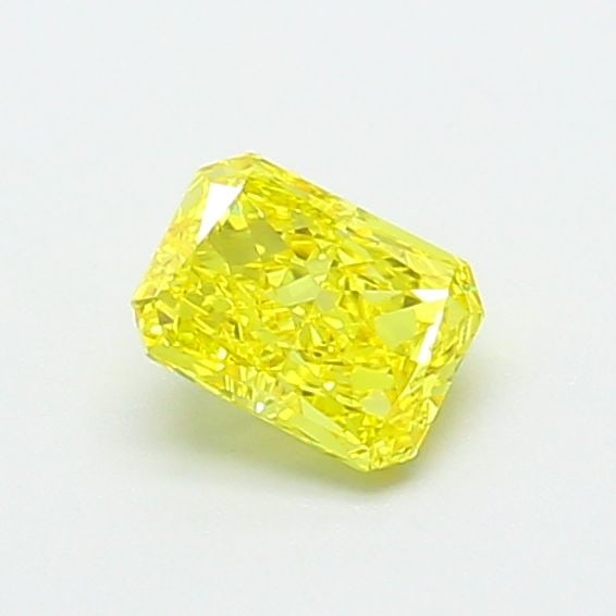 Loose Diamond - RADIANT 0.57ct Fancy Vivid Yellow VS2: Loose Diamond - RADIANT 0.57ct Fancy Vivid Yellow VS2 Source: This is a real non-mined Diamond that has been grown in a lab Shape: RADIANT Carats: 0.57 Color: Fancy Vivid Yellow Certification: IGI Vid