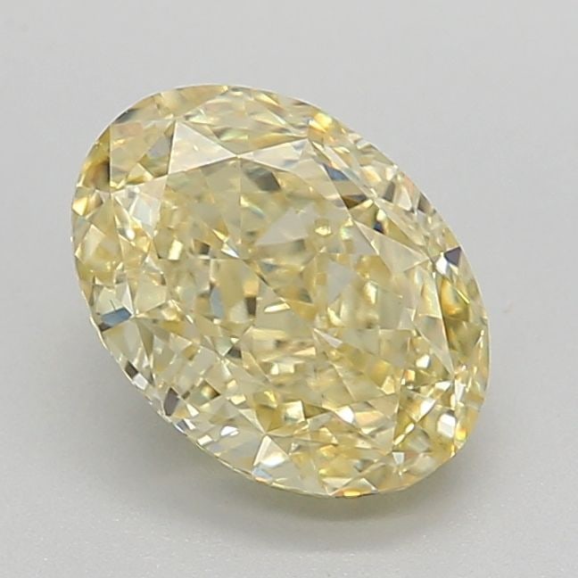 Loose Diamond - OVAL 2.26ct Fancy Intense Yellow VS1: Loose Diamond - OVAL 2.26ct Fancy Intense Yellow VS1 Source: This is a real non-mined Diamond that has been grown in a lab Shape: OVAL Carats: 2.26 Color: Fancy Intense Yellow Certification: IGI Video