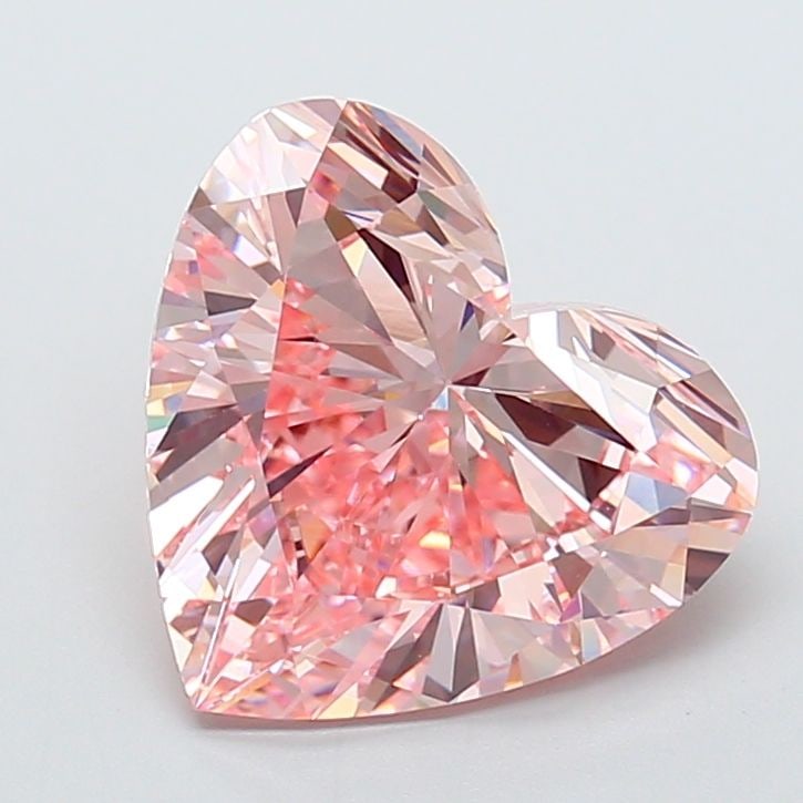Loose Diamond - HEART 7.09ct Fancy Intense Pink VS1: Loose Diamond - HEART 7.09ct Fancy Intense Pink VS1 Source: This is a real non-mined Diamond that has been grown in a lab Shape: HEART Carats: 7.09 Color: Fancy Intense Pink Certification: IGI Video: