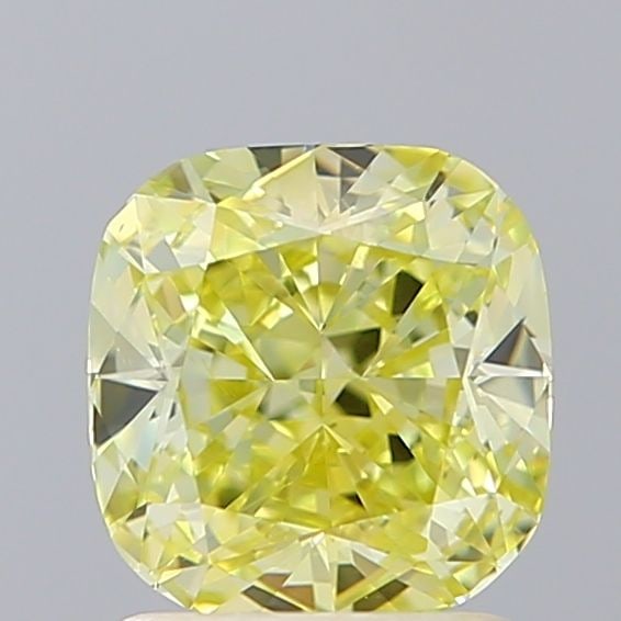 Loose Diamond - CUSHION BRILLIANT 1.52ct Fancy Intense Yellow VS2: Loose Diamond - CUSHION BRILLIANT 1.52ct Fancy Intense Yellow VS2 Source: This is a real non-mined Diamond that has been grown in a lab Shape: CUSHION BRILLIANT Carats: 1.52 Color: Fancy Intense Yello