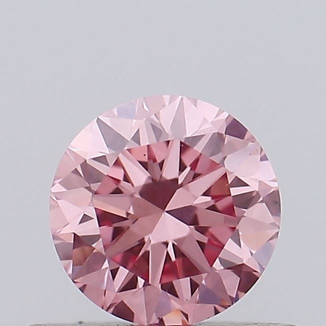 Loose Diamond - ROUND 0.37ct Fancy Intense Pink VS2: Loose Diamond - ROUND 0.37ct Fancy Intense Pink VS2 Source: This is a real non-mined Diamond that has been grown in a lab Shape: ROUND Carats: 0.37 Color: Fancy Intense Pink Certification: NONE Video: