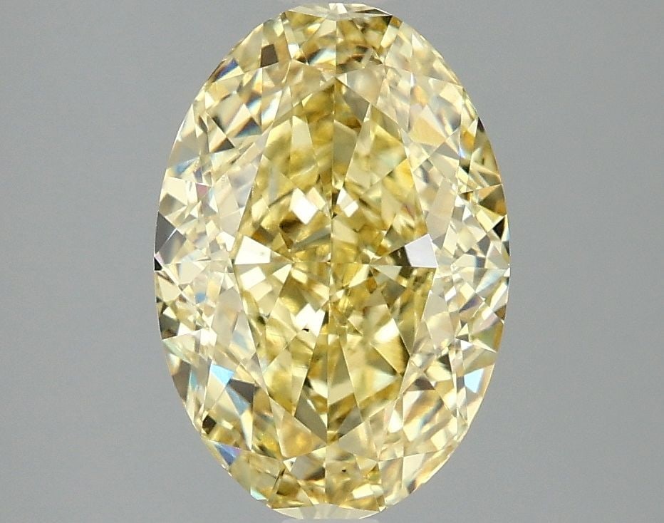 Loose Diamond - OVAL 3.07ct Fancy Intense Yellow VS2: Loose Diamond - OVAL 3.07ct Fancy Intense Yellow VS2 Source: This is a real non-mined Diamond that has been grown in a lab Shape: OVAL Carats: 3.07 Color: Fancy Intense Yellow Certification: IGI Video