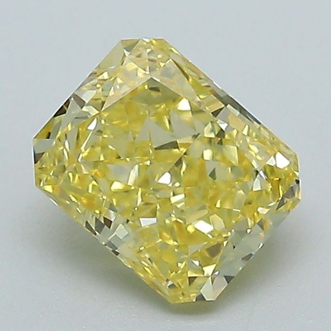 Loose Diamond - RADIANT 1.32ct Fancy Intense Yellow VVS2: Loose Diamond - RADIANT 1.32ct Fancy Intense Yellow VVS2 Source: This is a real non-mined Diamond that has been grown in a lab Shape: RADIANT Carats: 1.32 Color: Fancy Intense Yellow Certification: IG