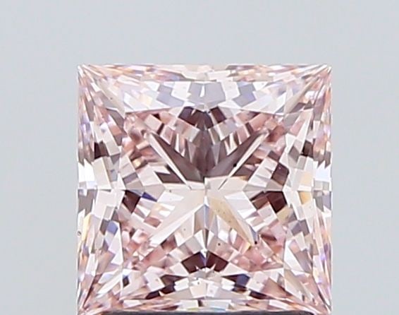 Loose Diamond - PRINCESS 2.03ct Fancy Light Pink VS2: Loose Diamond - PRINCESS 2.03ct Fancy Light Pink VS2 Source: This is a real non-mined Diamond that has been grown in a lab Shape: PRINCESS Carats: 2.03 Color: Fancy Light Pink Certification: IGI Video