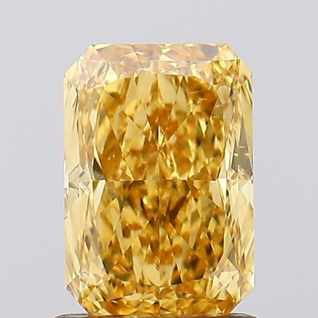 Loose Diamond - RADIANT 1.12ct Fancy Vivid Yellow VS1: Loose Diamond - RADIANT 1.12ct Fancy Vivid Yellow VS1 Source: This is a real non-mined Diamond that has been grown in a lab Shape: RADIANT Carats: 1.12 Color: Fancy Vivid Yellow Certification: IGI Vid