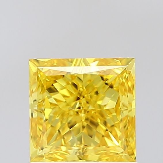 Loose Diamond - PRINCESS 1.05ct Fancy Vivid Yellow VVS2: Loose Diamond - PRINCESS 1.05ct Fancy Vivid Yellow VVS2 Source: This is a real non-mined Diamond that has been grown in a lab Shape: PRINCESS Carats: 1.05 Color: Fancy Vivid Yellow Certification: IGI