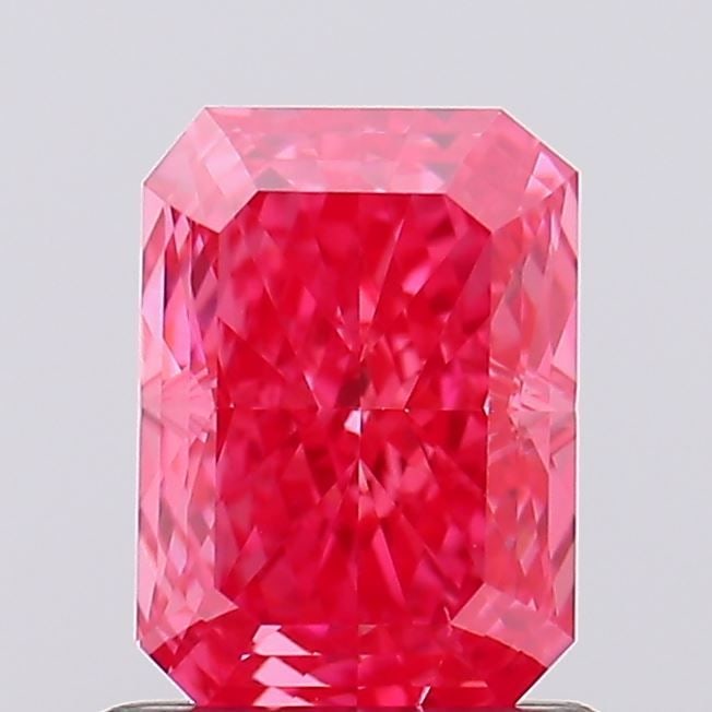 Loose Diamond - RADIANT 1.02ct Fancy Vivid Pink VS2: Loose Diamond - RADIANT 1.02ct Fancy Vivid Pink VS2 Source: This is a real non-mined Diamond that has been grown in a lab Shape: RADIANT Carats: 1.02 Color: Fancy Vivid Pink Certification: IGI Video: