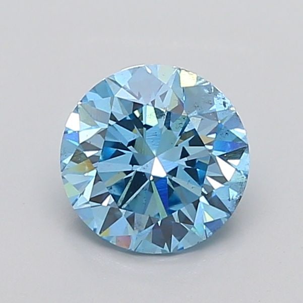Loose Diamond - ROUND 2.02ct Fancy Vivid Blue SI1: Loose Diamond - ROUND 2.02ct Fancy Vivid Blue SI1 Source: This is a real non-mined Diamond that has been grown in a lab Shape: ROUND Carats: 2.02 Color: Fancy Vivid Blue Certification: IGI Additional