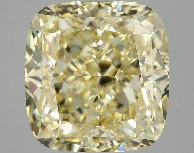 Loose Diamond - CUSHION MODIFIED 4.04ct Fancy Vivid Yellow VS1: Loose Diamond - CUSHION MODIFIED 4.04ct Fancy Vivid Yellow VS1 Source: This is a real non-mined Diamond that has been grown in a lab Shape: CUSHION MODIFIED Carats: 4.04 Color: Fancy Vivid Yellow Cert