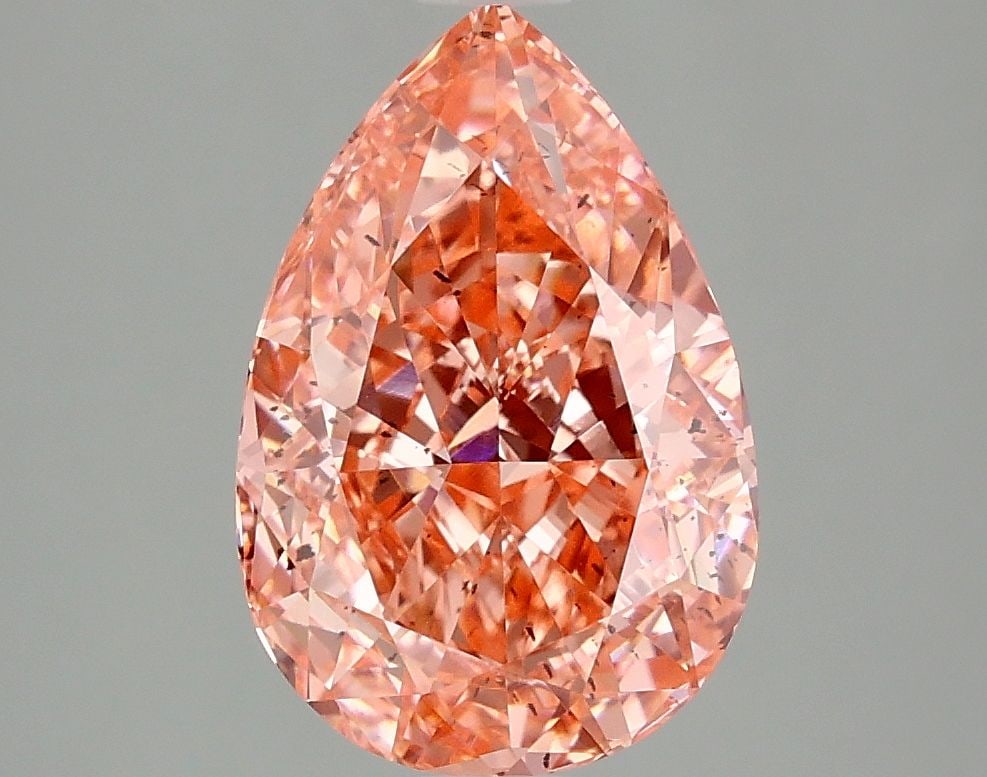 Loose Diamond - PEAR 3.08ct Fancy Vivid Pink SI2 (1 of 1)