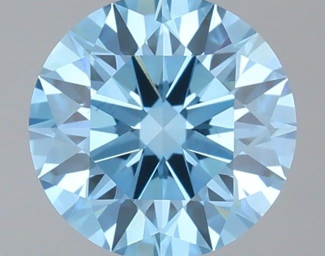Ideal Loose Diamond - ROUND 0.66ct Fancy Vivid Blue VS2: Ideal Loose Diamond - ROUND 0.66ct Fancy Vivid Blue VS2 Source: This is a real non-mined Diamond that has been grown in a lab Shape: ROUND Carats: 0.66 Color: Fancy Vivid Blue Certification: IGI Video
