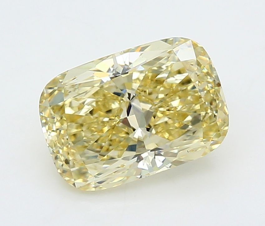 Loose Diamond - CUSHION MODIFIED 3.01ct Fancy Yellow VS1: Loose Diamond - CUSHION MODIFIED 3.01ct Fancy Yellow VS1 Source: This is a real non-mined Diamond that has been grown in a lab Shape: CUSHION MODIFIED Carats: 3.01 Color: Fancy Yellow Certification: I