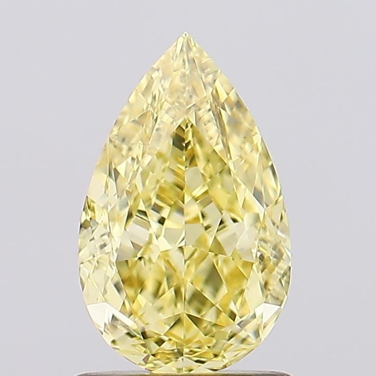Loose Diamond - PEAR 1.3ct Fancy Vivid Yellow VS1: Loose Diamond - PEAR 1.3ct Fancy Vivid Yellow VS1 Source: This is a real non-mined Diamond that has been grown in a lab Shape: PEAR Carats: 1.3 Color: Fancy Vivid Yellow Certification: IGI Video: