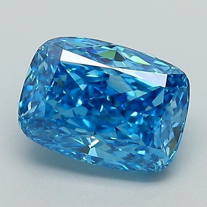 Loose Diamond - CUSHION MODIFIED 1.59ct Fancy Vivid Blue VVS2: Loose Diamond - CUSHION MODIFIED 1.59ct Fancy Vivid Blue VVS2 Source: This is a real non-mined Diamond that has been grown in a lab Shape: CUSHION MODIFIED Carats: 1.59 Color: Fancy Vivid Blue Certifi