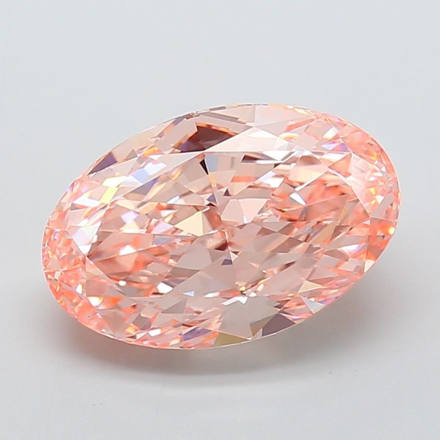 Loose Diamond - OVAL 10.04ct Fancy Vivid Pink VVS2: Loose Diamond - OVAL 10.04ct Fancy Vivid Pink VVS2 Source: This is a real non-mined Diamond that has been grown in a lab Shape: OVAL Carats: 10.04 Color: Fancy Vivid Pink Certification: IGI Video: