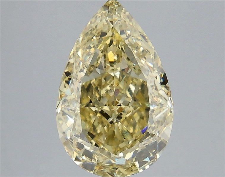 Loose Diamond - PEAR 4.07ct Fancy Intense Yellow VS2: Loose Diamond - PEAR 4.07ct Fancy Intense Yellow VS2 Source: This is a real non-mined Diamond that has been grown in a lab Shape: PEAR Carats: 4.07 Color: Fancy Intense Yellow Certification: IGI Video