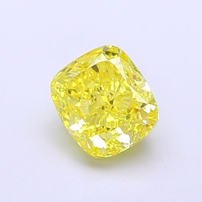 Loose Diamond - CUSHION MODIFIED 1.12ct Fancy Vivid Yellow IF: Loose Diamond - CUSHION MODIFIED 1.12ct Fancy Vivid Yellow IF Source: This is a real non-mined Diamond that has been grown in a lab Shape: CUSHION MODIFIED Carats: 1.12 Color: Fancy Vivid Yellow Certi