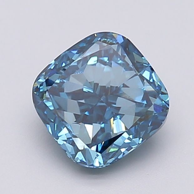 Loose Diamond - CUSHION MODIFIED 2.33ct Fancy Vivid Blue VS1: Loose Diamond - CUSHION MODIFIED 2.33ct Fancy Vivid Blue VS1 Source: This is a real non-mined Diamond that has been grown in a lab Shape: CUSHION MODIFIED Carats: 2.33 Color: Fancy Vivid Blue Certific