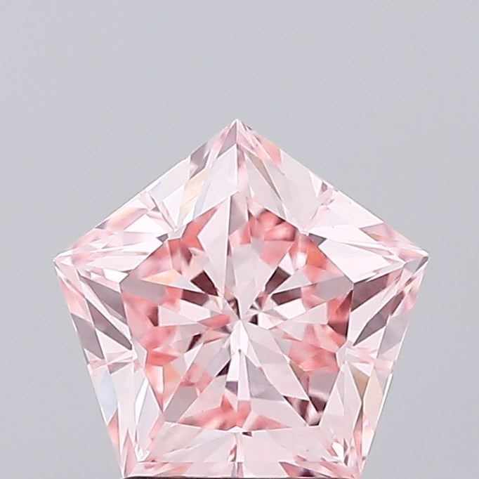 Loose Diamond - PENTAGONAL 2.5ct Fancy Intense Pink VVS2: Loose Diamond - PENTAGONAL 2.5ct Fancy Intense Pink VVS2 Source: This is a real non-mined Diamond that has been grown in a lab Shape: PENTAGONAL Carats: 2.5 Color: Fancy Intense Pink Certification: IG