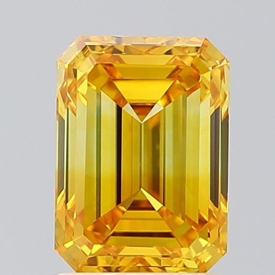 Loose Diamond - EMERALD 1.51ct Fancy Vivid Yellow VS2: Loose Diamond - EMERALD 1.51ct Fancy Vivid Yellow VS2 Source: This is a real non-mined Diamond that has been grown in a lab Shape: EMERALD Carats: 1.51 Color: Fancy Vivid Yellow Certification: IGI Vid