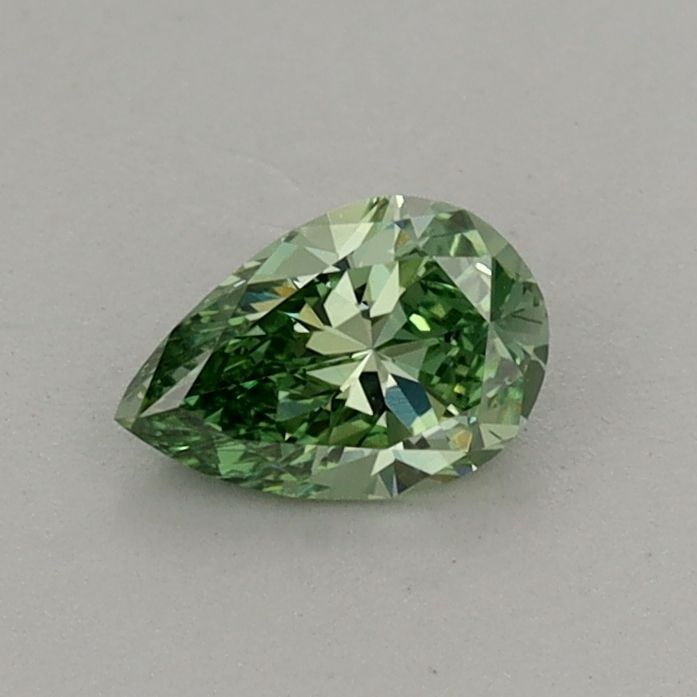 Loose Diamond - PEAR 0.38ct Fancy Vivid Green VVS2: Loose Diamond - PEAR 0.38ct Fancy Vivid Green VVS2 Source: This is a real non-mined Diamond that has been grown in a lab Shape: PEAR Carats: 0.38 Color: Fancy Vivid Green Certification: IGI Video: