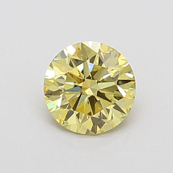 Loose Diamond - ROUND 0.52ct Fancy Vivid Yellow SI1: Loose Diamond - ROUND 0.52ct Fancy Vivid Yellow SI1 Source: This is a real non-mined Diamond that has been grown in a lab Shape: ROUND Carats: 0.52 Color: Fancy Vivid Yellow Certification: NONE Video:
