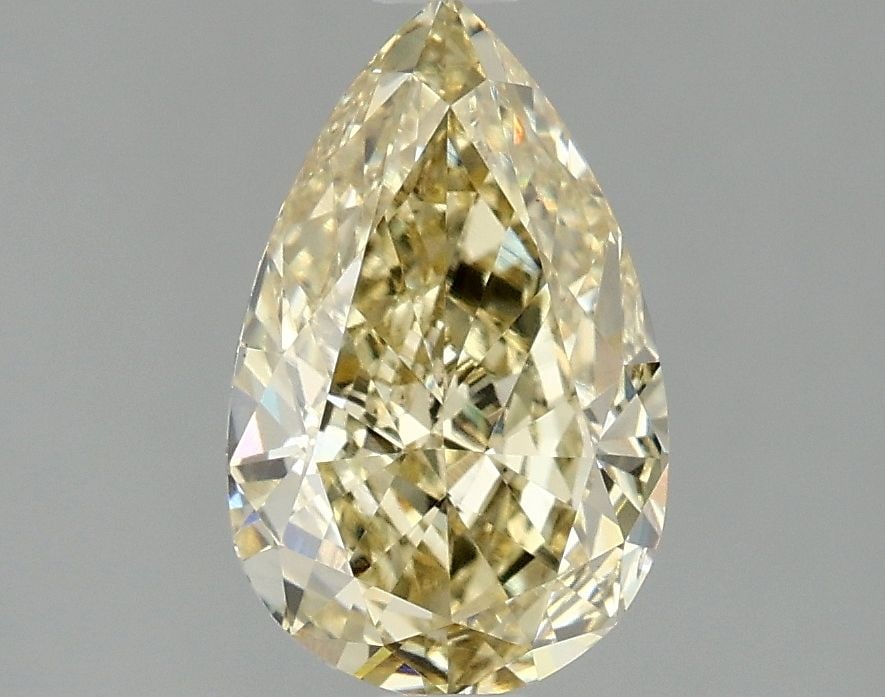 Loose Diamond - PEAR 2.09ct Fancy Intense Yellow VS2: Loose Diamond - PEAR 2.09ct Fancy Intense Yellow VS2 Source: This is a real non-mined Diamond that has been grown in a lab Shape: PEAR Carats: 2.09 Color: Fancy Intense Yellow Certification: IGI Video