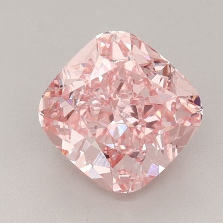 Loose Diamond - CUSHION BRILLIANT 1.57ct Fancy Vivid Pink VS1: Loose Diamond - CUSHION BRILLIANT 1.57ct Fancy Vivid Pink VS1 Source: This is a real non-mined Diamond that has been grown in a lab Shape: CUSHION BRILLIANT Carats: 1.57 Color: Fancy Vivid Pink Certif