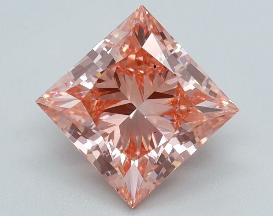 Loose Diamond - PRINCESS 1.71ct Fancy Vivid Pink SI1: Loose Diamond - PRINCESS 1.71ct Fancy Vivid Pink SI1 Source: This is a real non-mined Diamond that has been grown in a lab Shape: PRINCESS Carats: 1.71 Color: Fancy Vivid Pink Certification: IGI Video