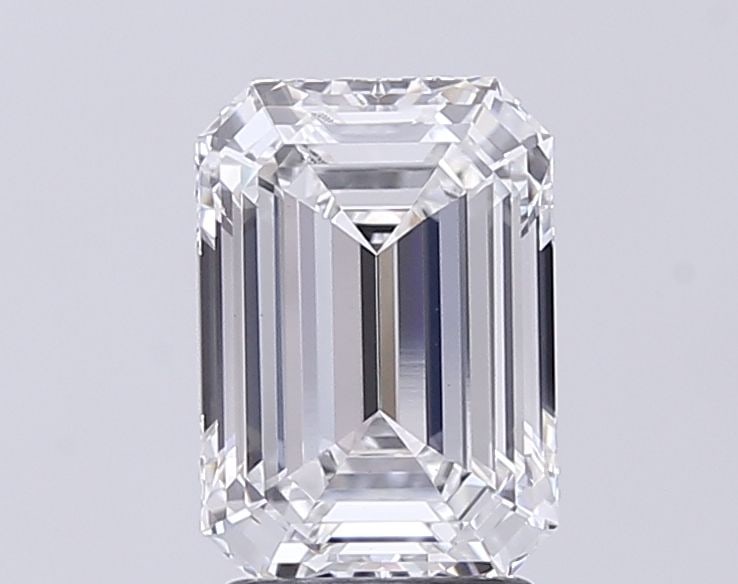 Loose Diamond - EMERALD 2.56ct E VS1: Loose Diamond - EMERALD 2.56ct E VS1 Source: This is a real non-mined Diamond that has been grown in a lab Shape: EMERALD Carats: 2.56 Color: E Clarity: VS1 Certification: IGI Video: